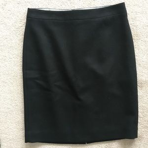 J Crew Black Pencil Skirt
